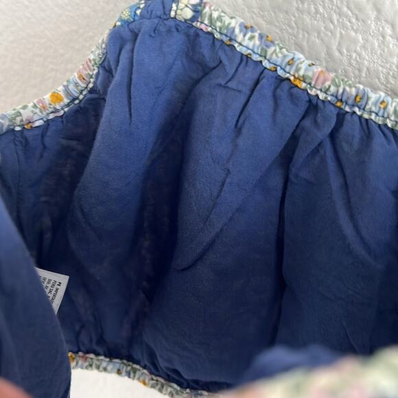 American Eagle Floral Coquette Mini Crop Stretch Strap Double Layered Large - Picture 5 of 6